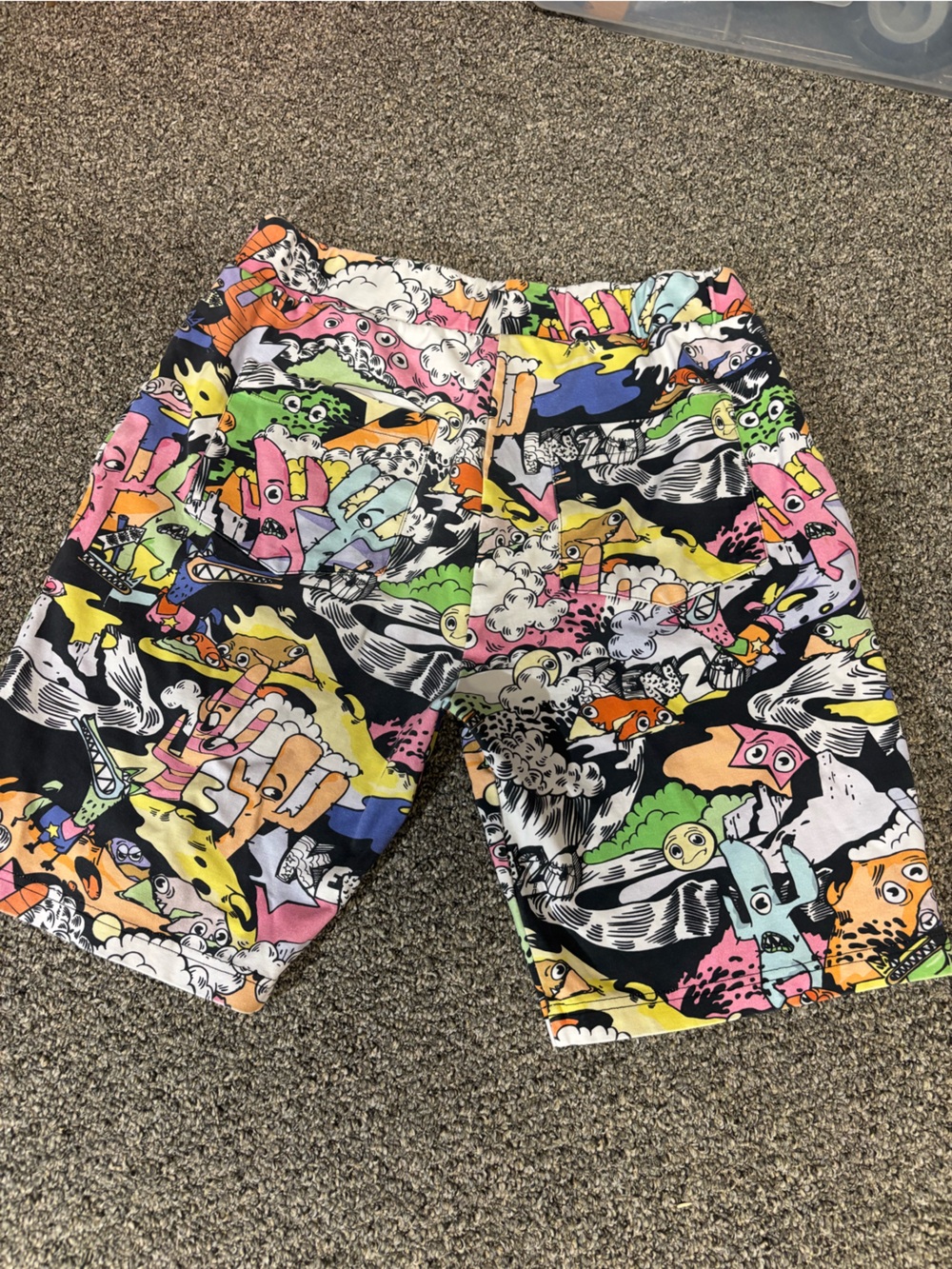 Kenzo Multicolor Graphic Print Top — Pink, Green, Yellow, Black